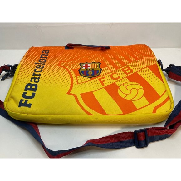 MLS FCB Barcelona Soccer padded laptop travel shoulder bag Safta 16" x 12" - Picture 3 of 8